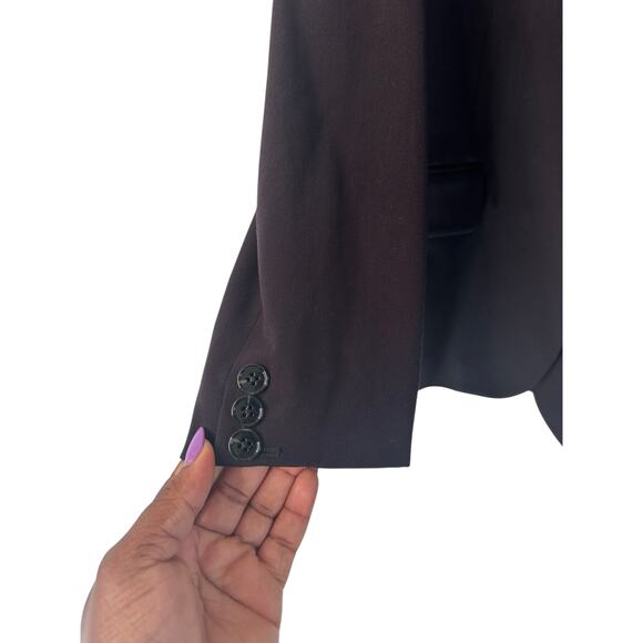 J.Crew One Button Blazer Black Office Work Business Academia Preppy Size 8 - Picture 7 of 12